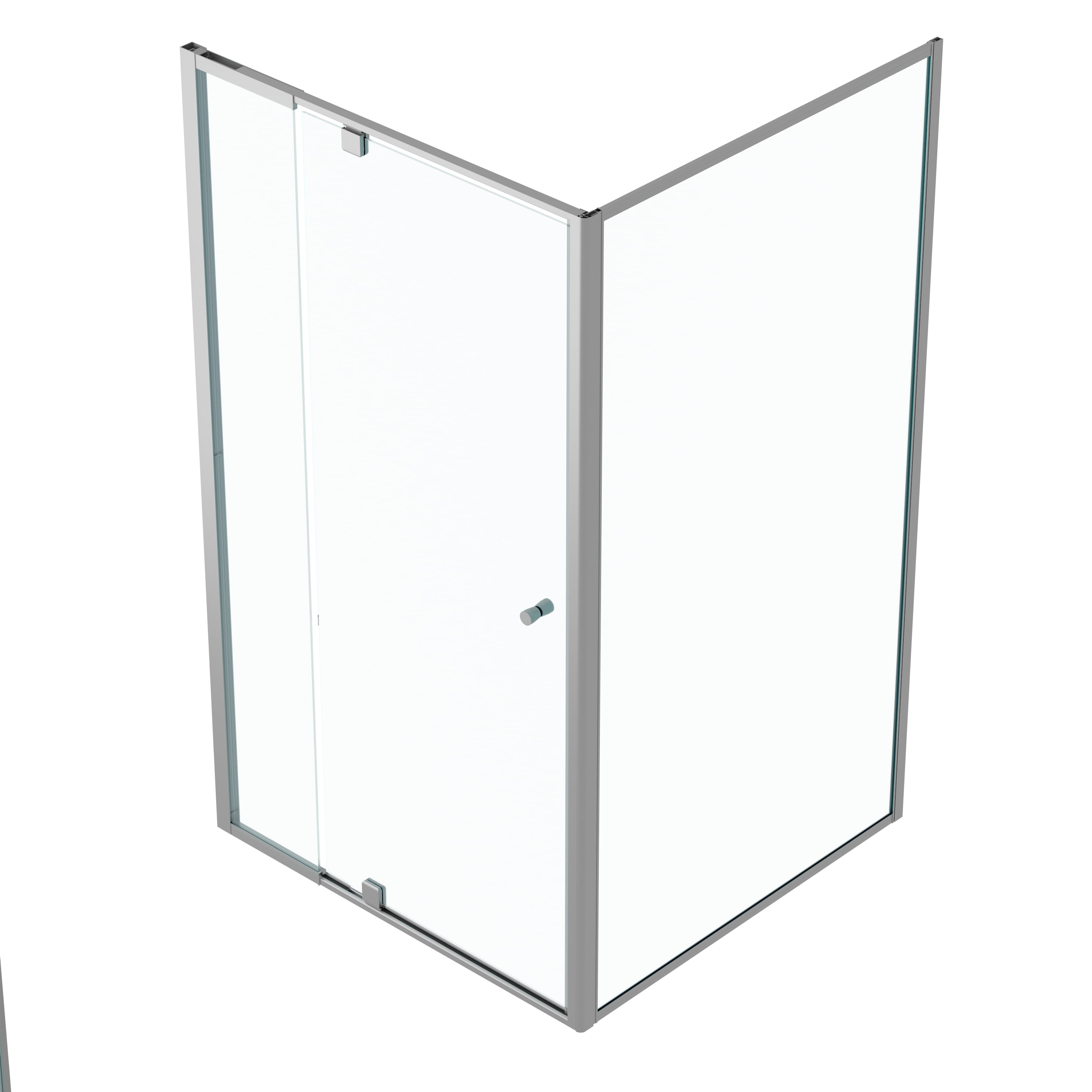 corner frameless shower screen